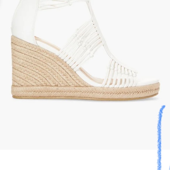 WHITE WEDGES - 7.5 - Picture 2 of 3